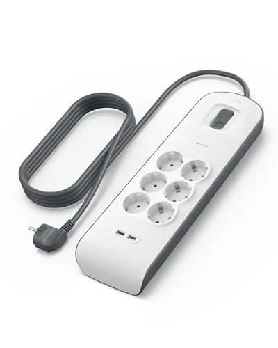 Belkin 6-fach Steckdosenleiste mit USB-Anschlüssen von Belkin
