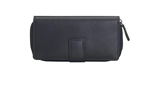 Josephine Osthoff Bremen Geldbörse kompakt aus Echtleder mit RFID Schutz - Damen-Geldbörse aus hochwertigem Echtleder, handgefertigt mit RFID-Schutz gegen Datendiebstahl. Praktische Fächeraufteilung für Karten und Münzen.