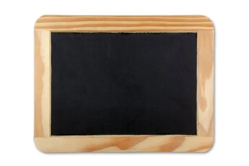 Schiefertafel mit Naturholzrahmen 19x24cm