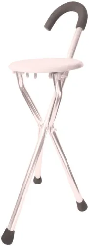 Alu-Gehstock mit Sitzfläche