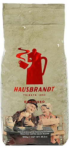 Hausbrandt Nonnetti 1kg Bohnen - Hochwertige Kaffeebohnen für Espresso-Liebhaber, fettfrei und ohne künstliche Aromen. Ideal für authentischen italienischen Kaffeegenuss.
