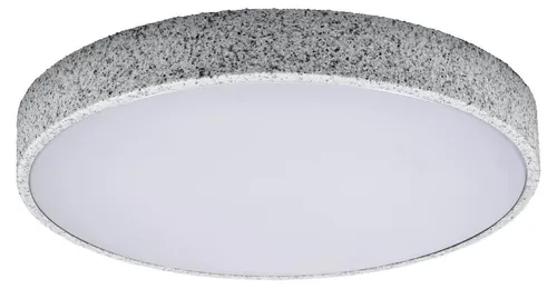 Moderne LED Deckenleuchte rund Ø 49 cm - Grau mit Click-DIM - Stilvolle LED Deckenleuchte mit 3 Helligkeitsstufen für individuelles Licht. Ideal für Wohnzimmer, Schlafzimmer oder Flur. Der große Diffusor sorgt für eine blendfreie Ausleuchtung und schafft eine einladende Atmosphäre.