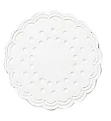 Duni Untersetzer Bio weiß Ø 8 cm in weiß von Duni