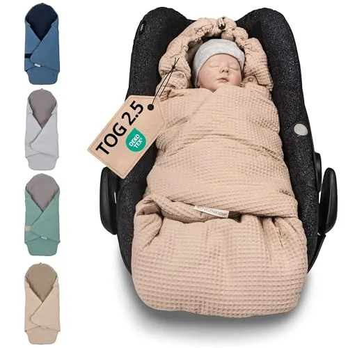 ULLENBOOM Einschlagdecke für Babyschale von ULLENBOOM