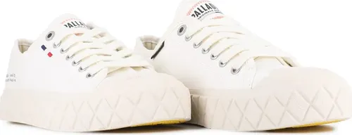 Palladium Palla Ace Canvas Organic Star White - Wanderschuhe aus 100% Baumwolle, nachhaltig und atmungsaktiv, mit strapazierfähiger Gummisohle für optimalen Halt und Komfort.