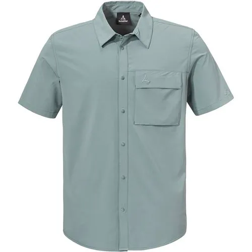 Schöffel Herren Style Dooser Hemd M - grau - Leichtes, schnelltrocknendes Wanderhemd mit 4-Wege-Stretch für maximalen Komfort bei Outdoor-Aktivitäten und ein angenehmes Tragegefühl.