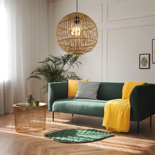 Design Pendel Hänge Lampe aus Bambus von Globo
