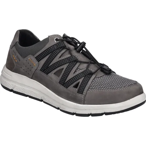 Josef Seibel Herren Low-Top Sneaker Giuseppe 02 - Herren-Sneaker mit atmungsaktivem Obermaterial aus Leder und Textil, ideal für den Alltag. Das Wechselfußbett und die Strobel-Machart bieten hohe Flexibilität und Komfort.