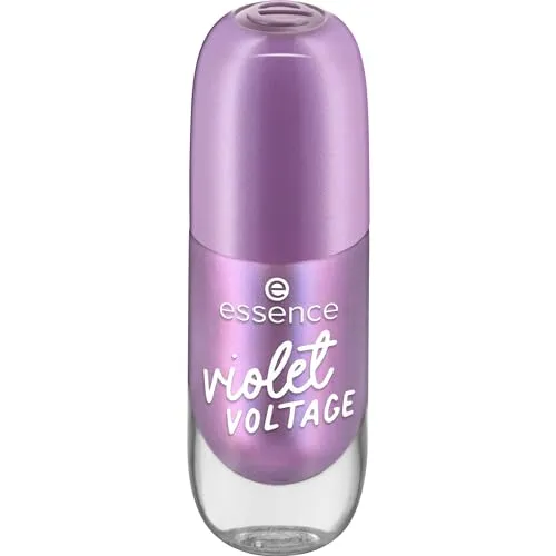 essence gel nail colour, Nagellack, Nr. 41, Violett, langanhaltend, Expressergebnis, schnelltrocknend, glänzend, acetonfrei, vegan, ohne Mikroplastikpartikel, ohne Konservierungsstoffe, 1er Pack (8ml)