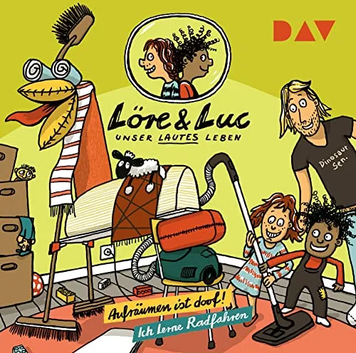 Löre & Luc – Unser lautes Leben (9). Folge 17: Aufräumen ist doof! / Folge 18: Ich lerne Radfahren: Hörspiele mit Ilja Richter u.v.a. (1 CD)