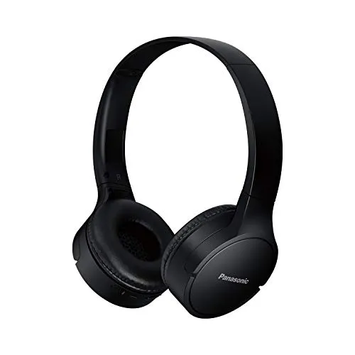 Panasonic RB-HF420BE-K - Bluetooth On-Ear Kopfhörer, faltbares Design und bis zu 50 Stunden Wiedergabezeit mit Quick-Charge-Funktion