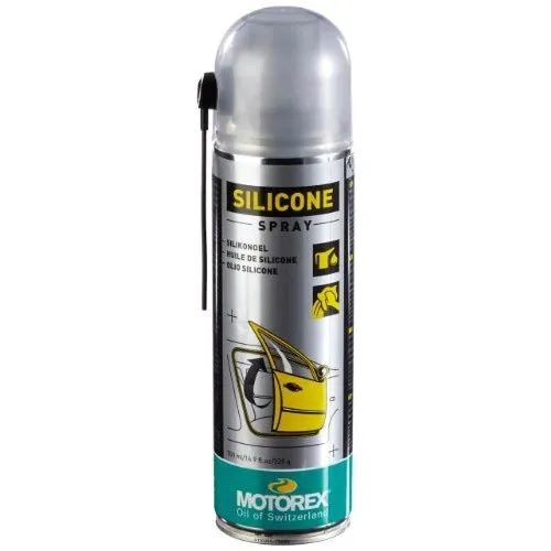 Motorex Silicone Spray Silikonspray 500ml - Hochglanz für Kunststoff, Pflege und Schutz für Gummi und Metallteile, temperaturstabil von -50°C bis +200°C