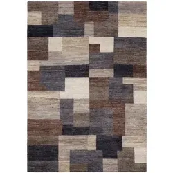 Cazaris Wollteppich Braun 250x300 cm - Rechteckiger Teppich aus 100% Schurwolle, ideal für Fußbodenheizung, schallabsorbierend und perfekt für ein gemütliches Zuhause.
