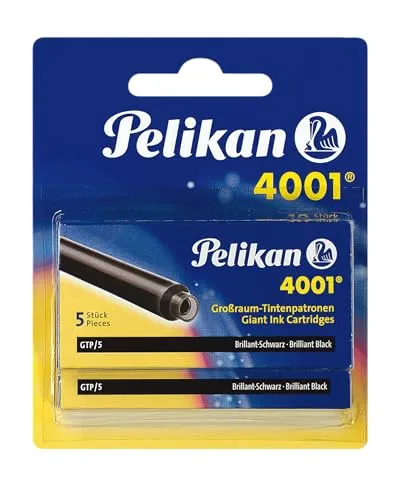 Pelikan Großraum-Tintenpatronen 4001 Tinte Brilliant-Schwarz, 10 Stück