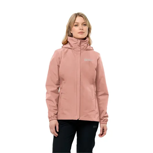 Jack Wolfskin Stormy Point Regenjacke für Damen - Wasserdicht und Atmungsaktiv - Outdoorbekleidung für Damen, die leichte Wetterschutzjacke bietet optimalen Schutz bei Regen und Wind und überzeugt durch Atmungsaktivität und Bewegungsfreiheit.
