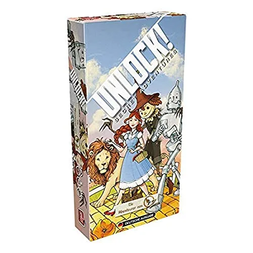 Asmodee, Unlock! – Die Abenteurer von Oz, Familienspiel, Rätselspiel, 1-6 Spieler, Ab 10+ Jahren, 90+ Minuten, Deutsch