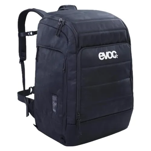 EVOC Gear Backpack 60 black - Unisex Rucksack für Abenteuer - Outdoor Reisetaschen und Reisegepäck mit 60 Litern Volumen, ideal für Radfahrer und Reisende. Besonderes Merkmal: Separates Stielfach für optimalen Schutz.
