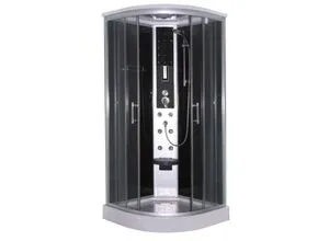 Komplettduschkabine SCALA - Schwarz, Modernes Design - Duschkabinen - Hochmoderne Komplettduschkabine SCALA mit integriertem Bedienelement für individuelles Duscherlebnis und elegantes Design.