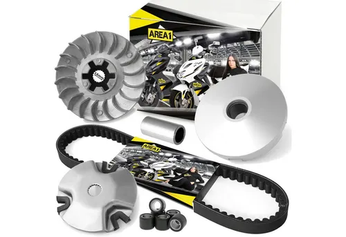Area1 Ersatz Variomatik + Keilriemen für 50ccm 2Takt Motorroller - Komplettset der Qualitätsmarke Area für 50ccm 2-Takt Motorroller. Enthält alle Teile in Erstausrüsterqualität für eine zuverlässige Funktion und einfache Montage. Ideal für die Wartung oder General-Überholung.