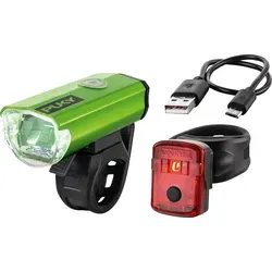 Puky Fahrradbeleuchtung LUMI kiwi 9022 - Fahrradbeleuchtung Set für Laufräder, sicher und stvzo-konform für optimale Sichtbarkeit im Dunkeln.