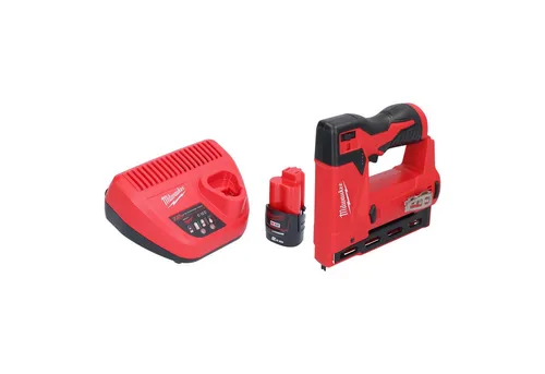 Milwaukee Nagler M12 BST-201 mit Akku und Ladegerät