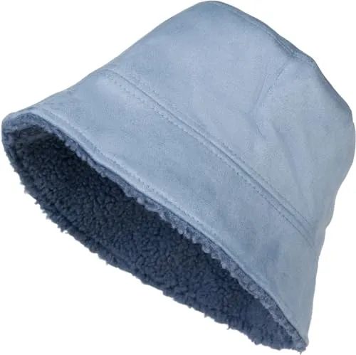 styleBREAKER Unisex Wende Fischerhut in Veloursleder Optik und Teddyfell - Stylischer 2-in-1 Wende Fischerhut für Herbst und Winter, mit einer Seite aus weichem Veloursleder und der anderen aus warmem Teddyfell. Ideal für kalte Tage, bietet er hohen Tragekomfort und vielseitige Stylingmöglichkeiten.