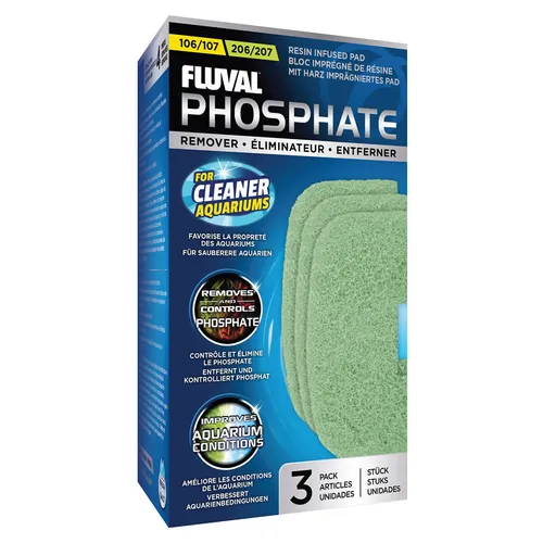 Fluval Phosphat Entferner 107/207 für Außenfilter, 3 Stück, Süss-Meerwasser