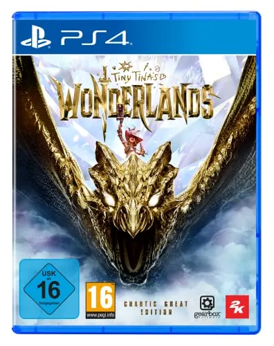 Tiny Tina's Wonderlands: Chaotic Great PS4 - Multiplayer-Spiel für PS4, aufregendes Fantasy-Abenteuer mit einzigartigen Charakteren und umfangreicher Anpassung, ideal für Fans von Action-RPGs.