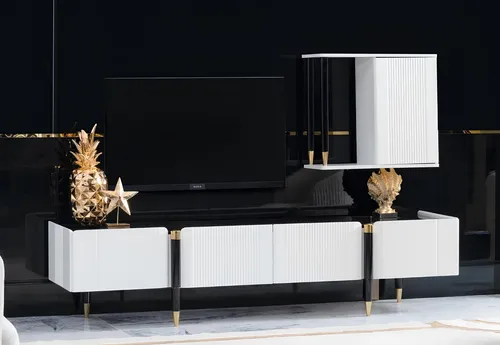 Sideboard Schrank tv Holz Lowboard Kommode Design Möbel Neu Wohnwand rtv Schrank