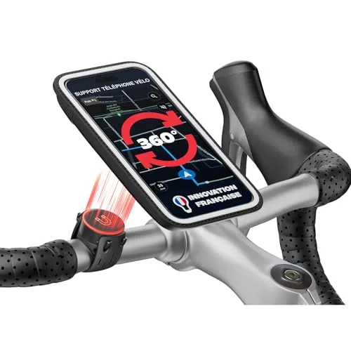 Shapeheart Magnetische Fahrrad-Handyhalterung - Abnehmbare wetterfeste Hülle, sicherer Halt für Smartphones bis 8 kg, ideal für Elektrofahrräder und Mountainbikes