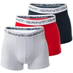 Gant Boxershorts Unterhose 3 Pack - Bunt für Kinder - Kinder-Wäsche, komfortable Passform aus 95% Baumwolle für optimalen Tragekomfort, ideal für den täglichen Gebrauch.