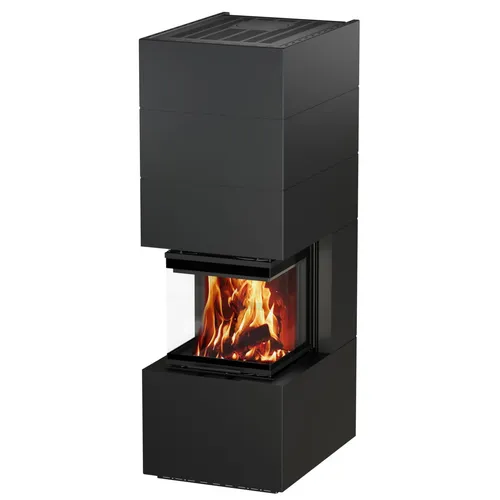 H&M Kaminbausatz Ready UH 500/500 schwarz 11kW 3-Seitig