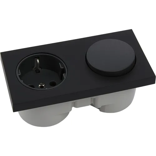 BERKER Integro Pure Elemente schwarz matt in schwarz von Berker