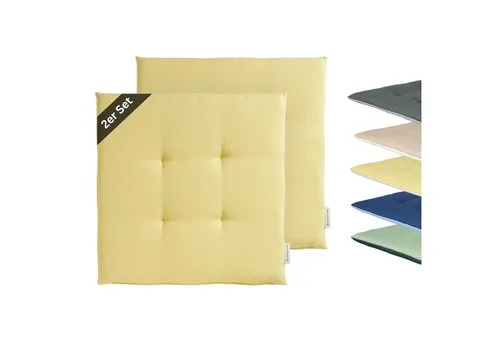 TOM TAILOR Sitzkissen 2er Set in gelb von Tom Tailor