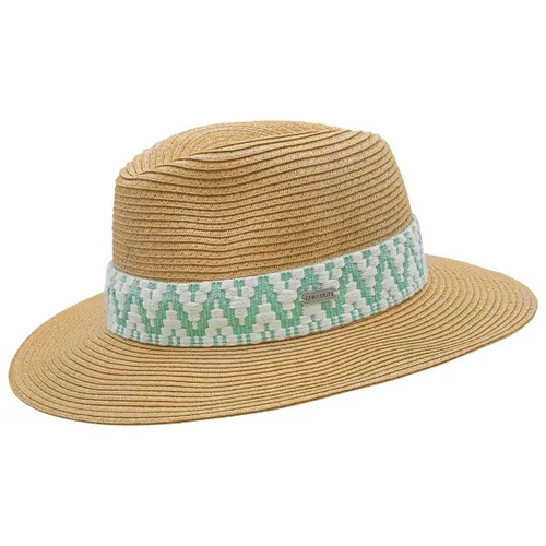 CHILLOUTS Damen Mütze VIDELE HAT - Hüte: Veganer Fedora Style Hut aus 100% Papierstroh, hitzeunempfindlich, wasserbeständig und quetschbar – ideal für Reisen und passt sich perfekt deiner Kopfform an.