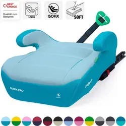 Daliya® QUBIX PRO Kindersitzerhöhung Isofix (Blau - Hellblau) - Die Daliya® QUBIX PRO Kindersitzerhöhung mit ISOFIX bietet erstklassige Sicherheit und komfortable Ergonomie für Kinder von 125 bis 150 cm. Leichtgewichtig und einfach zu reinigen, ist sie perfekt für den Familienalltag.
