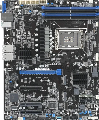 ASUS P13R-E/10G-2T ATX Motherboard - Mainboard mit LGA 1700 Sockel, unterstützt DDR5 und bietet 10 Gigabit LAN für blitzschnelle Netzwerkverbindungen.