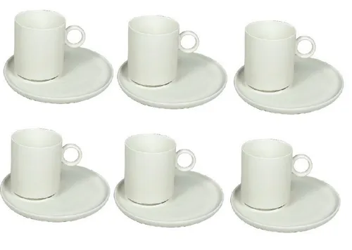 SCHÄFER Kaffeeservice 12-teilig aus Porzellan - Elegantes Set mit 12 Kaffeetassen (220 ml), spülmaschinenfest und in stilvollen Farben erhältlich – perfekt für jeden Kaffeetisch.