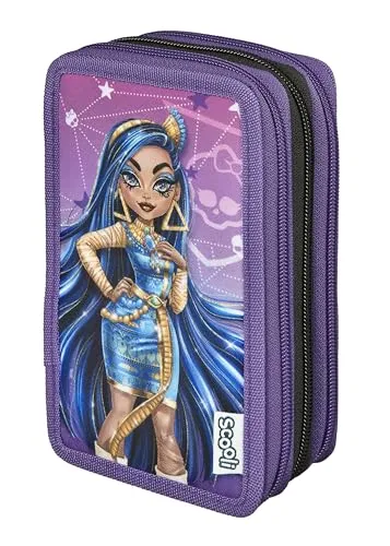 Produktbild Scooli Federmäppchen Tripledecker, Monster High, befüllt