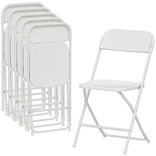 HOMCOM Klappstühle 6er Set aus Kunststoff