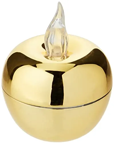 LED-Tischdeko Apfel gold 5x4 2