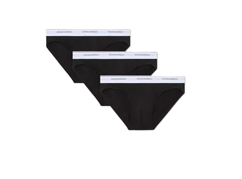 DSQUARED2 3-Pack Brief DCX300030, 001 - Schwarz, XL