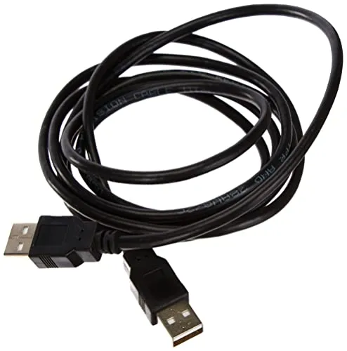 Ewent EC1024 Kabel USB 2.0 Typ A/A männlich/männlich, doppelt geschirmt AWG 28 in Kupfer, Schwarz 1.80 m schwarz