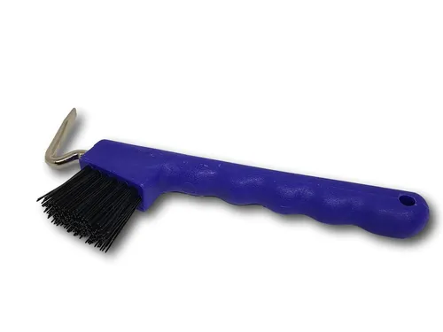 Pferdelinis Pferdebürste Hufkratzer Pferde Esel Ziegen Huf Bürste ergonomischen Griff, Kunstfaser