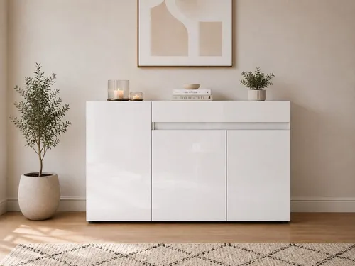INOSIGN Sideboard Mister – Hochglanz Kommode 135x80cm