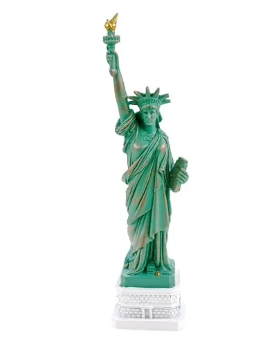 Kremers Schatzkiste Freiheitsstatue Dekofigur 22 cm - Sammlerfiguren: Detailgetreue Miniatur der Statue of Liberty, handbemalt aus robustem Polyresin - ideal als Deko oder Geschenk für New York Fans.