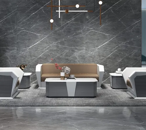 Elegantes 3-Sitzer Sofa aus Kunstleder in Braun-Weiß - Modernes 3-Sitzer Sofa aus hochwertigem Kunstleder, ideal für Wohnzimmer und Arbeitszimmer. Stilvoll und bequem mit mittlerem Härtegrad, keine Montage erforderlich.