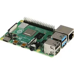 Raspberry Pi 4 Computer Modell B in grün von Raspberry