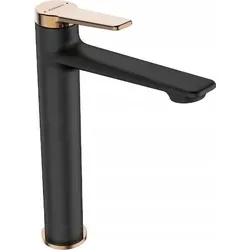 Waschtischarmatur Einhebelmischer Badezimmer Waschbecken Armatur schwarz rosagold