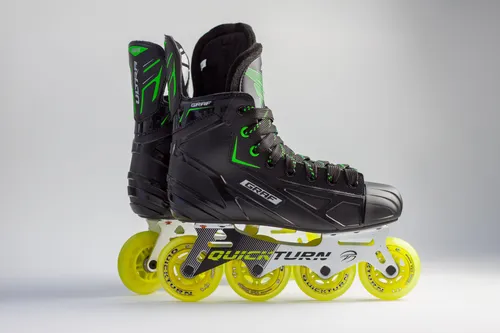 Inliner Graf G875 Junior 36 - Inliner für Inlinehockey, mit 3D-geformtem Obermaterial und atmungsaktivem Innenfutter. Die QuickTurn-Technologie sorgt für Top Speed und Wendigkeit, ideal für ambitionierte Spieler.